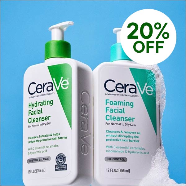 20% off CeraVe